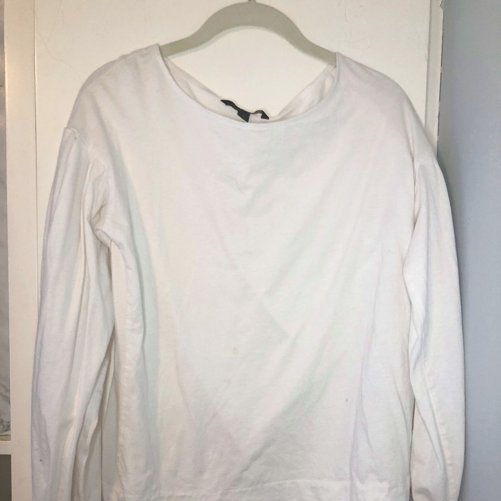 Simple white Banana Republic long T-shirt